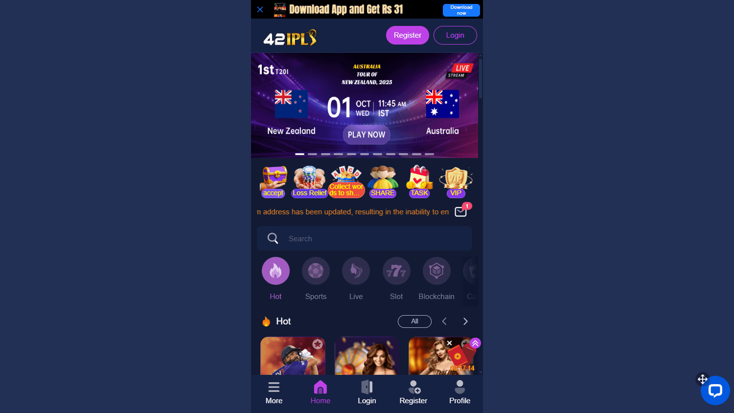 42bet Casino Desktop screenshot